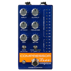 Empress Effects Compressor for Bass Blue Sparkle