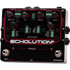 Pigtronix Echolution 2 Deluxe Programmable Multi-Tap Modulation Delay E2D Pedals Pigtronix www.stevesmusiccenter.net