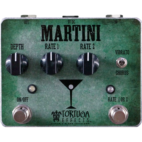 Tortuga Effects Martini Classic Dual Analog Chorus and Vibrato
