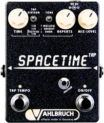 Vahlbruch SpaceTime delay/echo pedal with tap tempo creme knobs