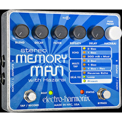 Electro-Harmonix Stereo Memory Man with Hazarai Pedals Electro-Harmonix www.stevesmusiccenter.net