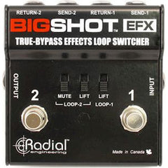 Radial BigShot EFX True-Bypass Amplifier Switcher Pedals Radial www.stevesmusiccenter.net