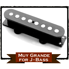Rio Grande Muy Grande J-Bass Pickup (MGJBB, MGJNB - Black)