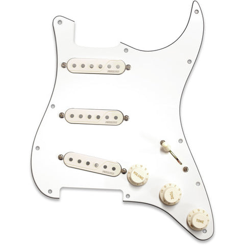 Fishman Three Single Fluence Loaded White Pickguard PRF-STR-WPG