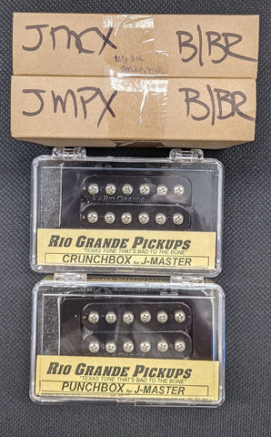 Rio Grande Big Box Set for Jazzmaster with Black Rings and Black Covers