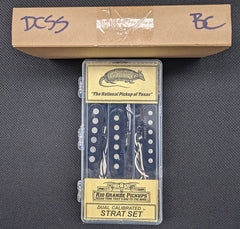 Rio Grande Pickups Dual Calibrated Set for Strat Set of Three in Black DCSS