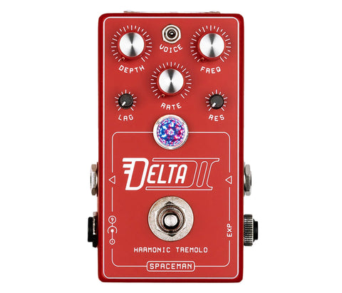 Spaceman Effects Delta II Harmonic Tremolo Red