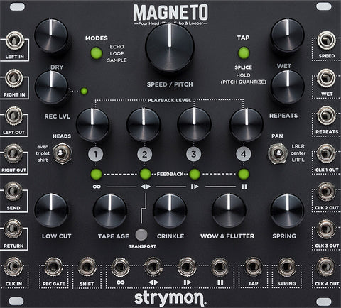 Strymon Magneto Four Head dTape Echo and Looper Eurorack Module