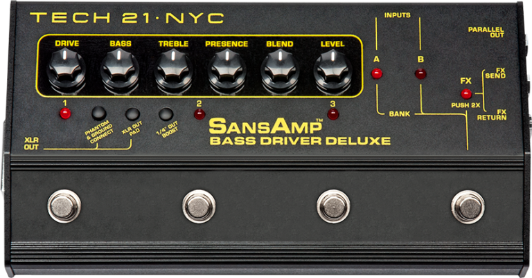 Tech 21 Sansamp Bass Driver Deluxe | Welcome To Steve's Music Center !