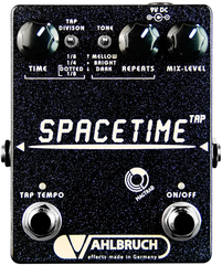 Vahlbruch SpaceTime delay/echo pedal with tap tempo black knobs