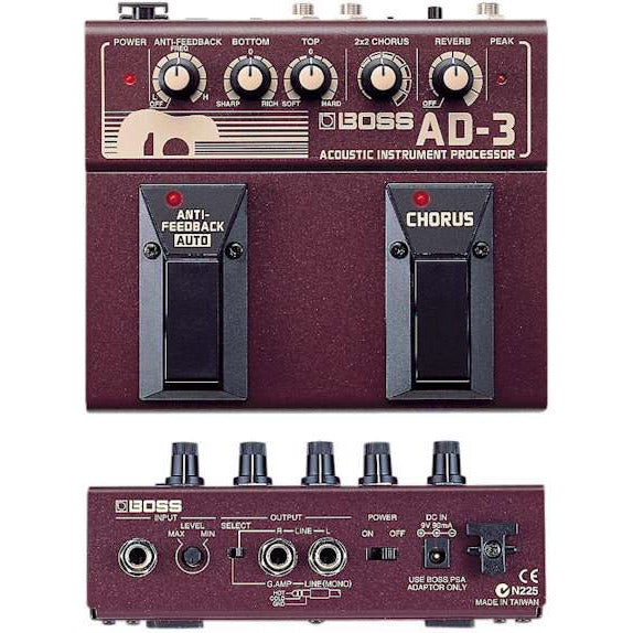boss ad 3 pedal BOSS AD-3 Acoustic Instrument Processor