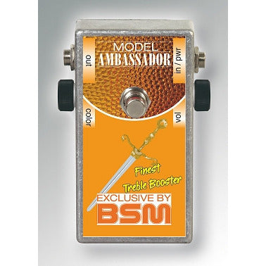 BSM Ambassador Treble Booster Crossover between the Rangemaster Booster, the Orange Booster and the Winston Booster