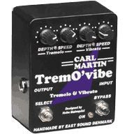 Carl Martin Trem O'vibe Tremovibe Tremolo Vibrato New OLD Stock Version with the AC cord attached.