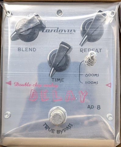 Cordovox AD-8 Double Chip Analog Delay True Bypass Guitar Effect Pedal