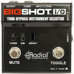 Radial BigShot I/O True-Bypass Instrument Selector Pedals Radial www.stevesmusiccenter.net