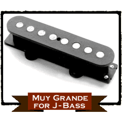 Rio Grande Muy Grande J-Bass Pickup (MGJBB, MGJNB - Black) Bass Pickups Rio Grande www.stevesmusiccenter.net