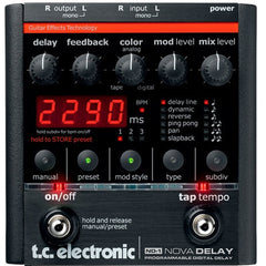 TC Electronics ND-1 Nova Delay Pedals TC Electronics www.stevesmusiccenter.net